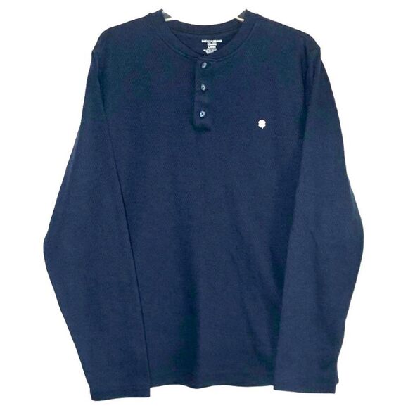 Lucky Brand Other - Lucky Brand Thermal Henley Sleep Shirt in Navy/White Men’s L